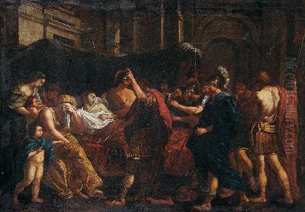 Tod Desgermanicus Oil Painting by Nicolas Poussin