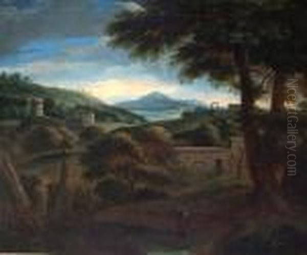 Paesaggio Oil Painting by Nicolas Poussin