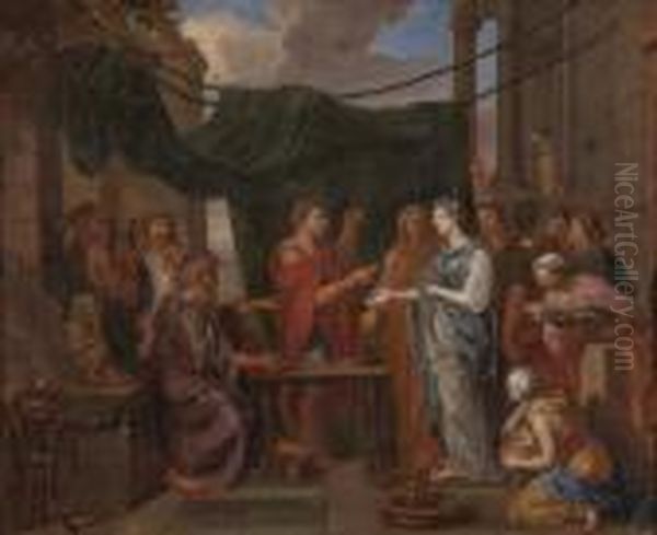 Scena Classica Oil Painting by Nicolas Poussin