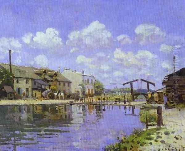 The Saint Martin Canal Oil Painting by Alfred Sisley