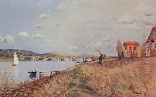 The Bridge at Argenteuil Oil Painting by Alfred Sisley