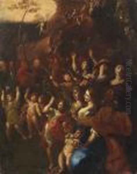 The Holy Innocents, Before The Massacre Oil Painting by Nicolas Poussin