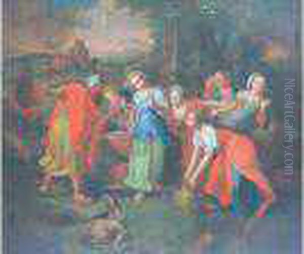 La Promise Oil Painting by Nicolas Poussin