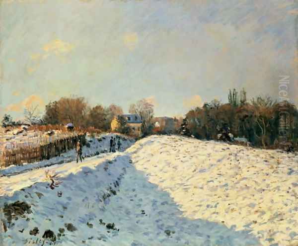 Effect of Snow at Argenteuil, 1874 Oil Painting by Alfred Sisley