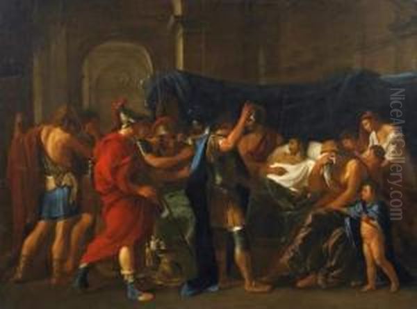 The Death Of Germanicus Oil Painting by Nicolas Poussin