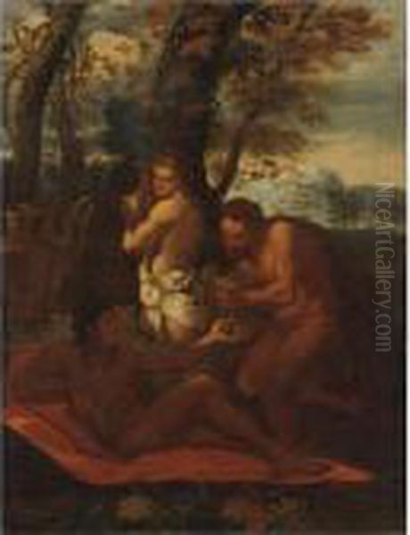 Scena Di Baccanale Oil Painting by Nicolas Poussin