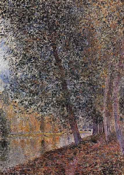 Banks of the Loing, Autumn Oil Painting by Alfred Sisley