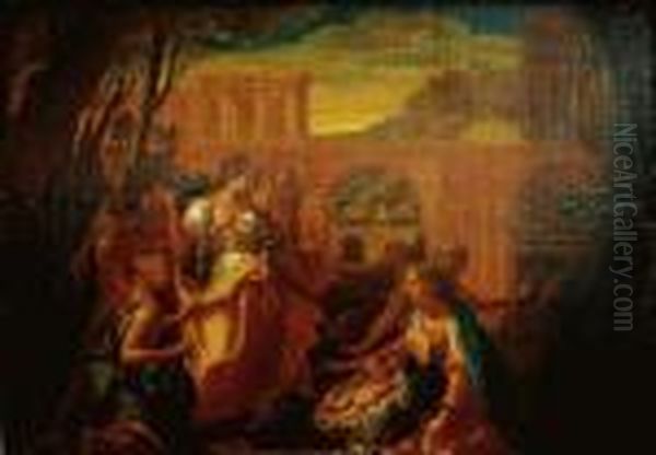 Untitled Oil Painting by Nicolas Poussin