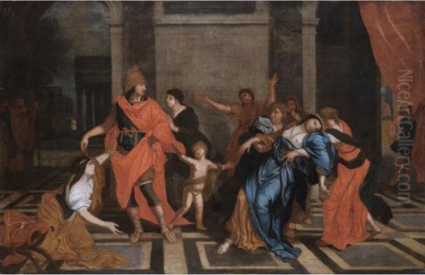 The Death Of Cleopatra Oil Painting by Nicolas Poussin