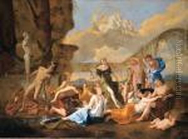 The Empire Of Flora Oil Painting by Nicolas Poussin