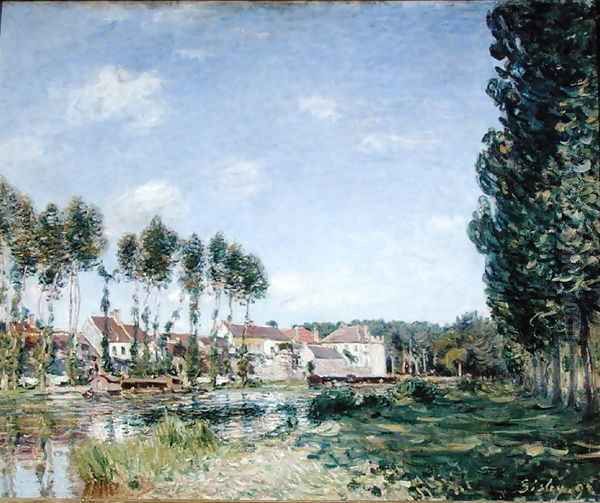 Banks of the Loing, Moret, 1892 Oil Painting by Alfred Sisley