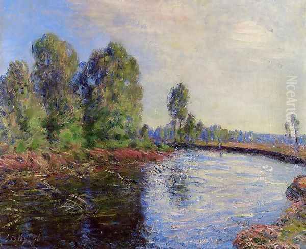 Banks of the Loing I Oil Painting by Alfred Sisley