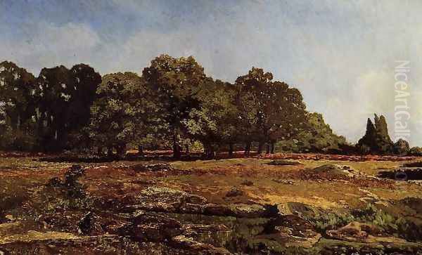 Avenue of Chestnut Trees at La Celle-Saint-Cloud, c.1866-67 Oil Painting by Alfred Sisley