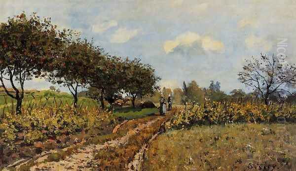 Path in the Country Oil Painting by Alfred Sisley