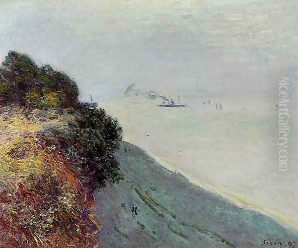 The English Coast, Penarth Oil Painting by Alfred Sisley