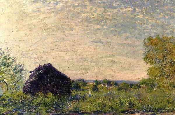 Haystack Oil Painting by Alfred Sisley