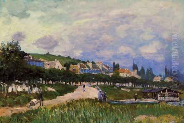 The Laundry Oil Painting by Alfred Sisley