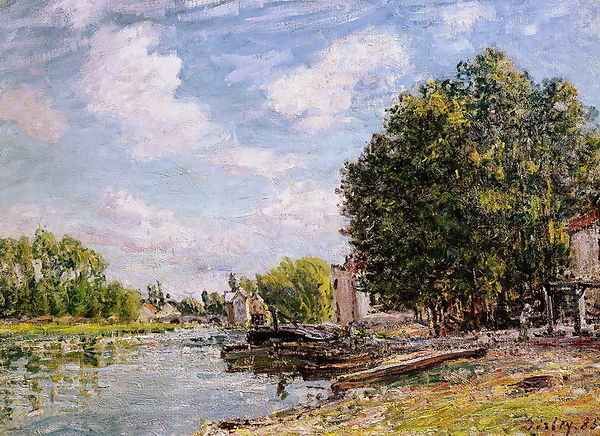 Moret-sur-Loing, 1885 Oil Painting by Alfred Sisley