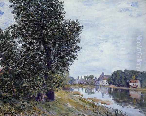 At Moret-sur-Loing Oil Painting by Alfred Sisley