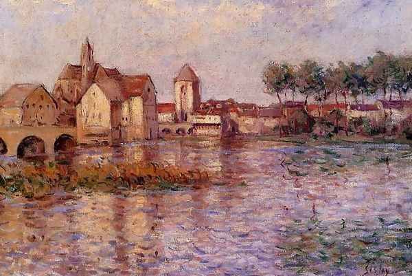 Moret-sur-Loing II Oil Painting by Alfred Sisley