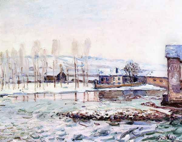 The Mills at Moret Oil Painting by Alfred Sisley