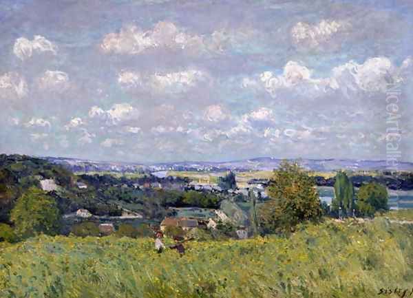 The Valley of the Seine at Saint-Cloud, 1875 Oil Painting by Alfred Sisley