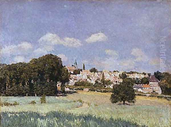 View of Saint-Cloud, Sunshine Oil Painting by Alfred Sisley