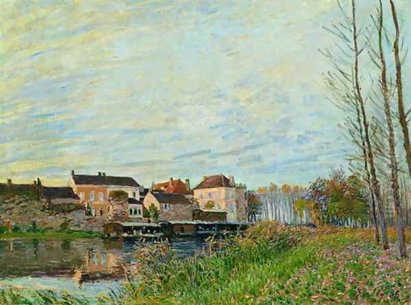 Evening in Moret, End of October Oil Painting by Alfred Sisley