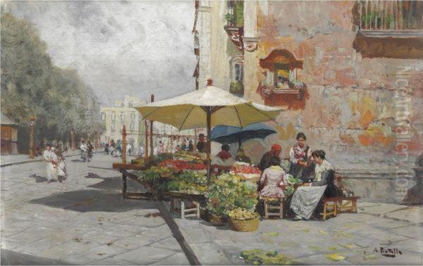 Sul Vomero, Napoli Oil Painting by Attilio Pratella