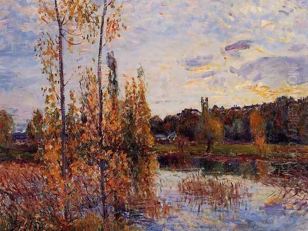 L'Etang de Chevreuil Oil Painting by Alfred Sisley