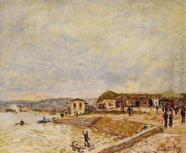 Seine at Daybreak Oil Painting by Alfred Sisley