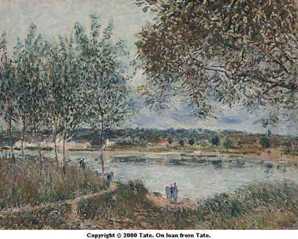 The Path to the old Ferry at By Oil Painting by Alfred Sisley