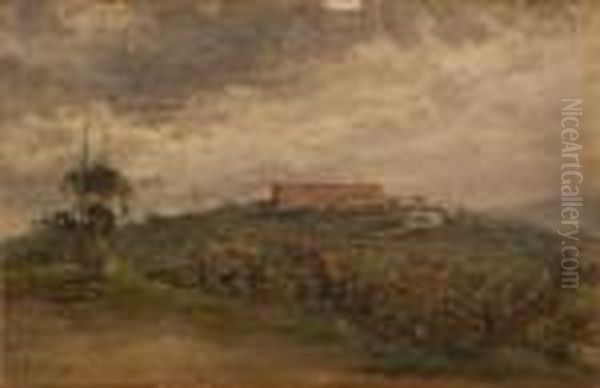 Veduta Di Capodimonte Oil Painting by Attilio Pratella