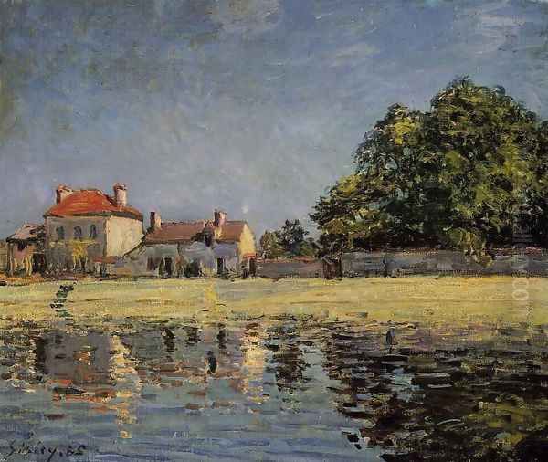 Banks of the Loing, Saint-Mammes Oil Painting by Alfred Sisley