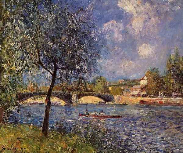 Rowers Oil Painting by Alfred Sisley