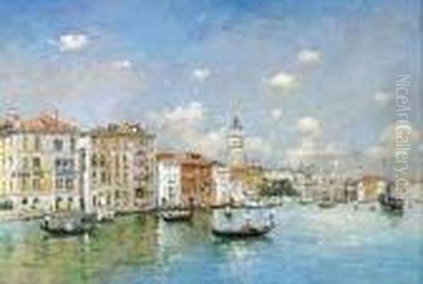 Venezianische Vedute Oil Painting by Attilio Pratella