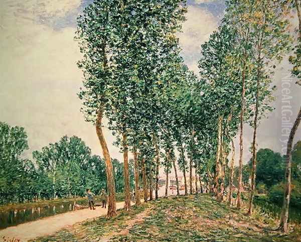 Banks of the Loing, near Moret Oil Painting by Alfred Sisley