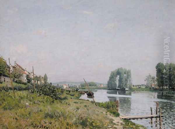 Ile Saint-Denis, 1872 Oil Painting by Alfred Sisley