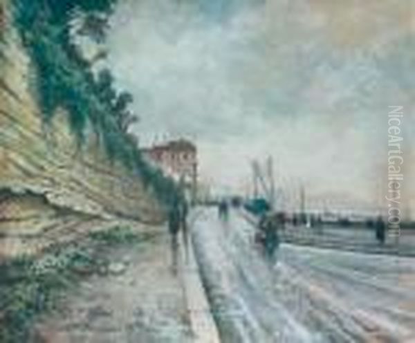 Dal Corso Vittorio Emanuele Oil Painting by Attilio Pratella