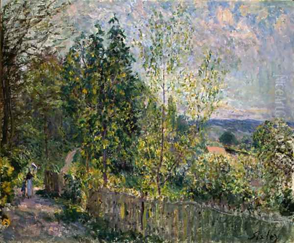 The Road in the Woods Oil Painting by Alfred Sisley