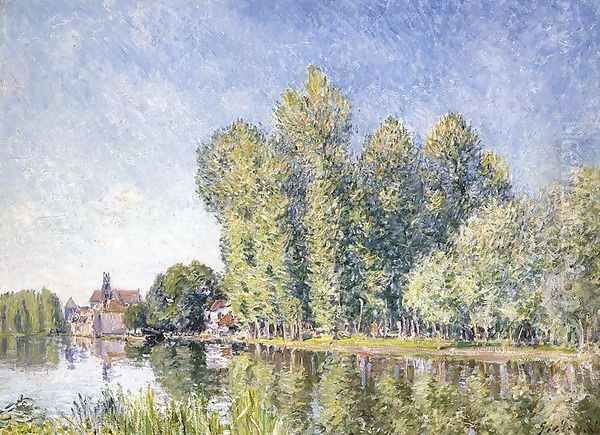 The Loing at Moret Oil Painting by Alfred Sisley