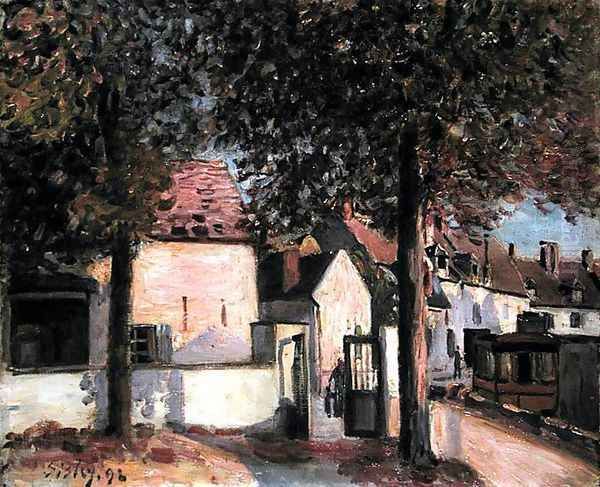 Moret-sur-Loing (Rue de Fosses), 1892 Oil Painting by Alfred Sisley