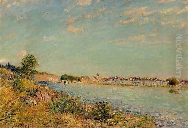 Saint-Mammes Oil Painting by Alfred Sisley