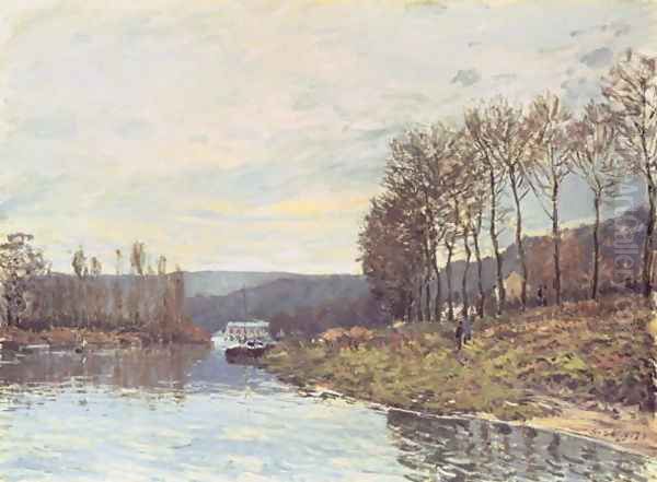 The Seine at Bougival, 1873 Oil Painting by Alfred Sisley