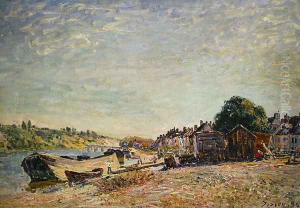 Les bois du Liong a Saint-Mammes, 1885 Oil Painting by Alfred Sisley