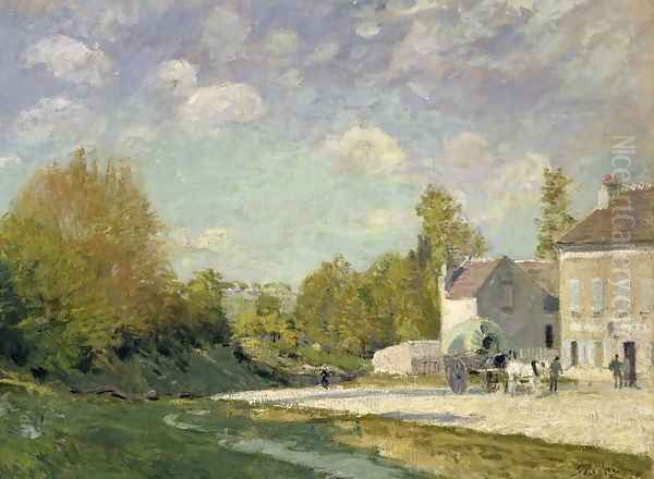 Paysage Oil Painting by Alfred Sisley