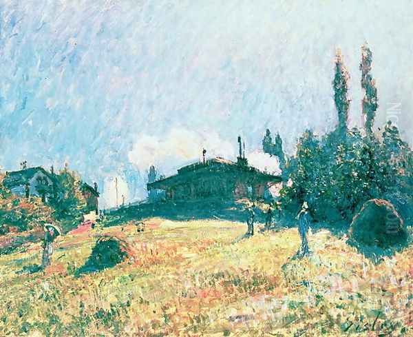 The Station at Sevres Oil Painting by Alfred Sisley