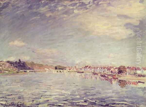 Saint-Mammes, 1885 Oil Painting by Alfred Sisley