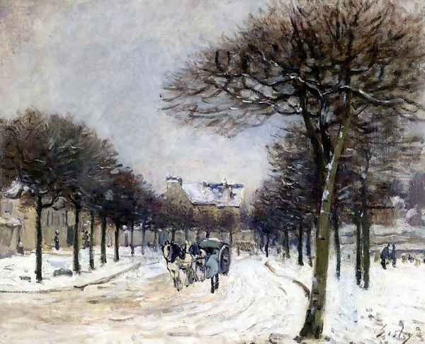 Road from Saint-Germain to Marly Oil Painting by Alfred Sisley