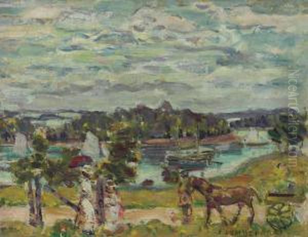 Brooksville, Maine Oil Painting by Maurice Brazil Prendergast